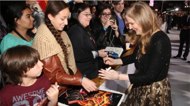 Suzanne Collins signs autographs in  Los Angeles 