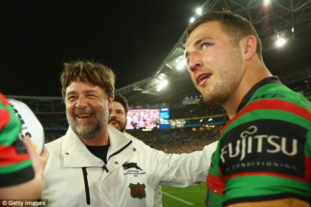 Russell Crowe and Sam Burgess