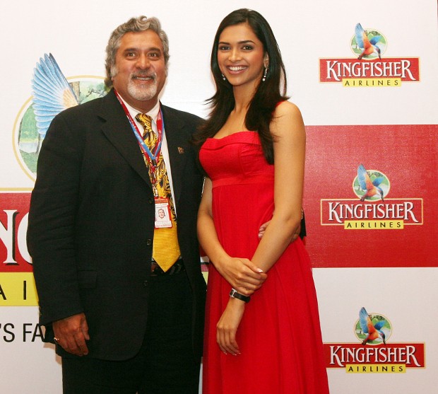 Vijay Mallya With Deepika Padukone