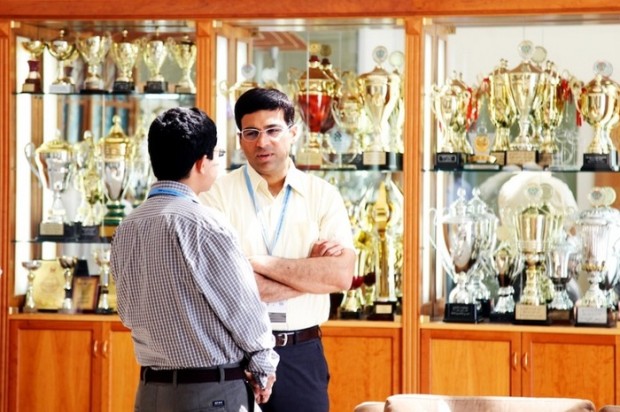 Vishy Anand and The golden Trophies