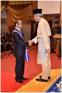 Sam Goi Honored with P.G.D.K byHead of State of Sabah.