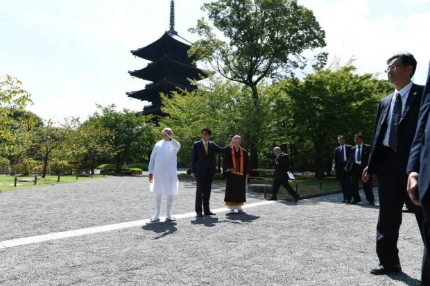Modi's Visit to Toji Temple, Kyoto