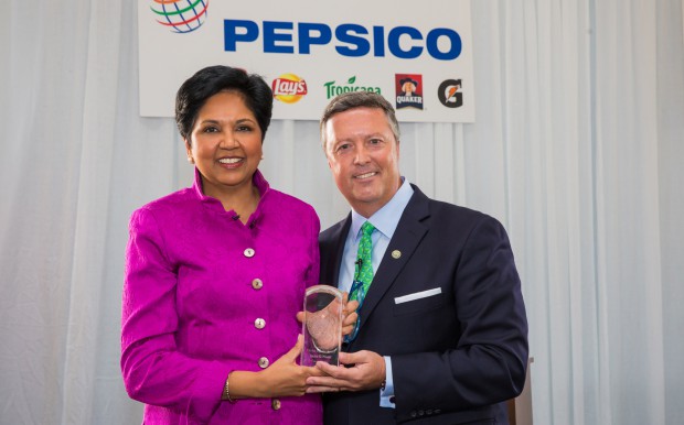 PepsiCo CEO Indra K. Nooyi honored with first JU Presidential Global Citizen Award 