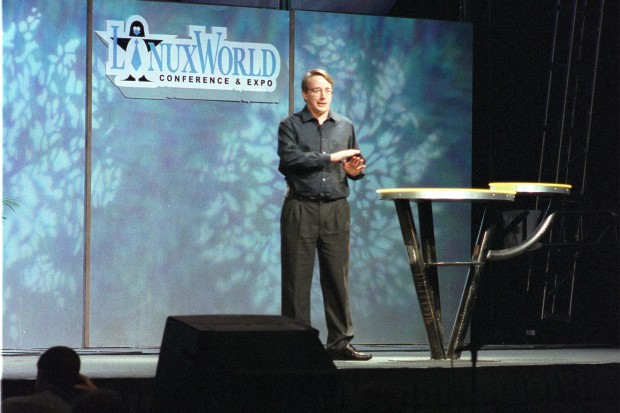 Linus Benedict Torvalds at Linux World Conference