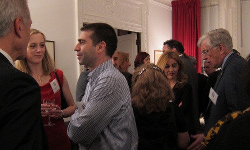 Azmi Mikati with a Group of attendees at the Reception