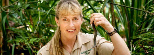 Terri Irwin with at Australia Zoo