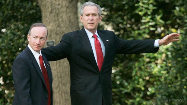 Mitch Daniels with George Bush