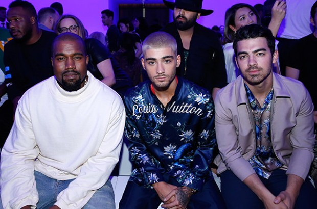 Kanye West, Zayn Malik with Joe Jonas