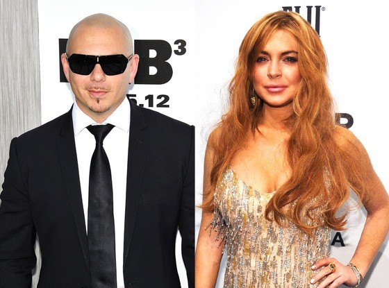 Pitbull and Lindsay Lohan