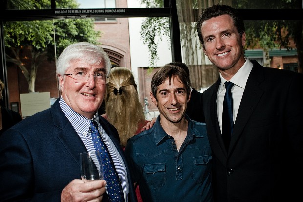 Mark Pincus With Ron Conway,Gavin Newsom,