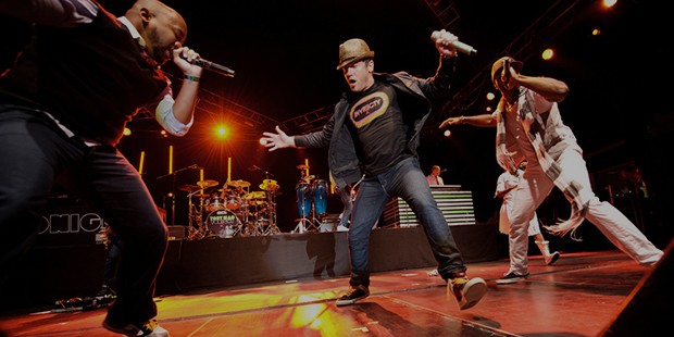 GabeReal, tobyMac, and Shonlock live performance during Rock The Universe