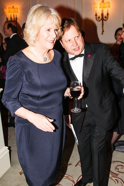 The Duchess of Cornwall With Sir Charles Dunstone