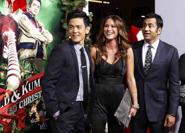 John Cho, Danneel Harris With Kal Penn