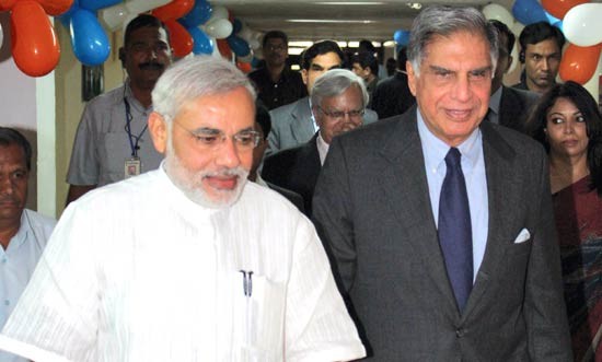 Ratan Tata With Narendra Modi