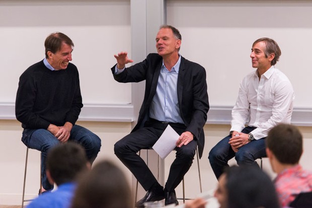 Mark Pincus With Andy Rachleff,Geoffrey Garrett 