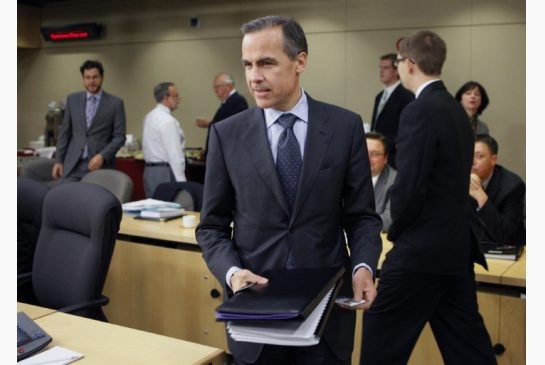 Mark Carney Arrives to a Senate Committee Meeting in Ottawa