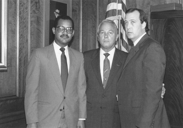 J. Blache, Governor Edwin Edwards with Randy K. Haynie