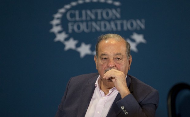 Carlos Slim, chairman of Grupo Carso at Clinton Foundation