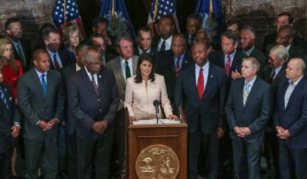 Nikki Haley  At Press conference Monday in the South Carolina State House