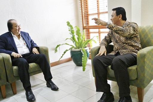 Dato Sri Tahir with Deputy Governor Basuk