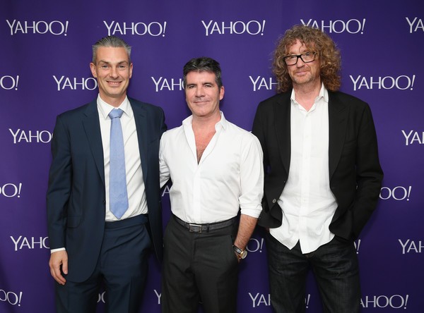 Simon Cowell with Hamish Hamilton and Patrick Moxey