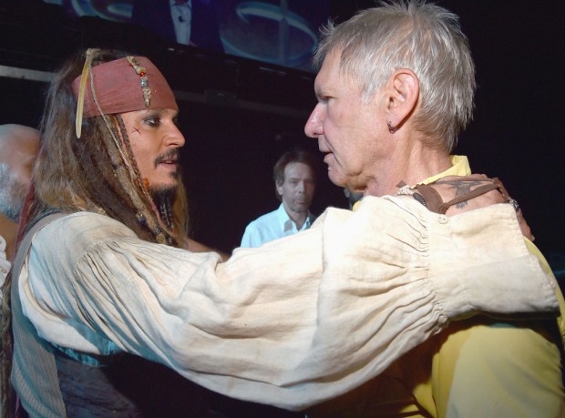 Johnny Depp and Harrison Ford at D23 Expo
