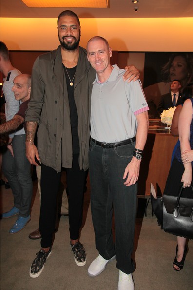 Tyson Chandler and Rick Carlisle attend an in-store Event 