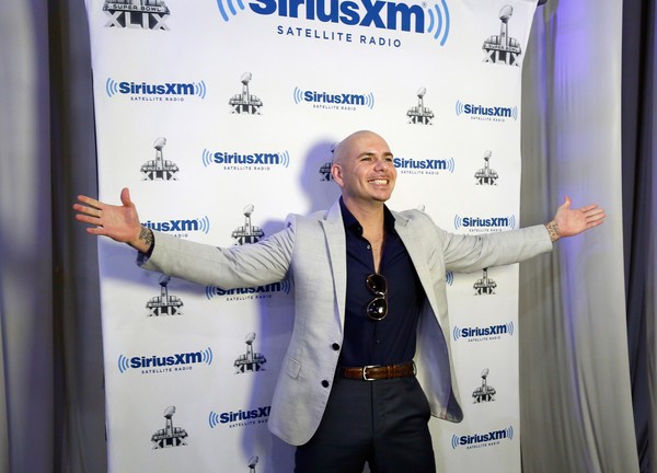 Pitbull at Super Bowl XLIX Radio Row