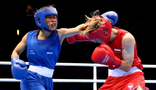Mary Kom During Match