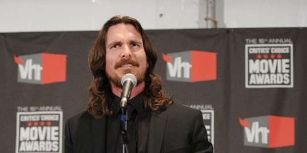Christian Bale Receiving Critics Choice Award