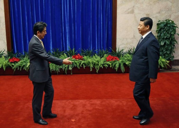 Prime Minister Shinzo Abe and Chinese President Xi Jinping