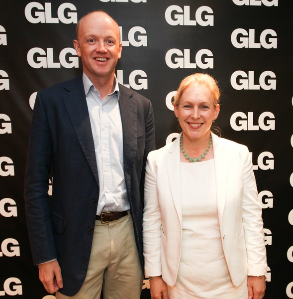 Alexander Saint-Amand CEO of GLG and New York Senator Kirsten Gillibrand visit GLG 