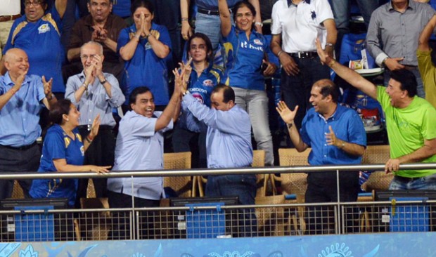 Mukesh Celebrating His Team Victory in IPL