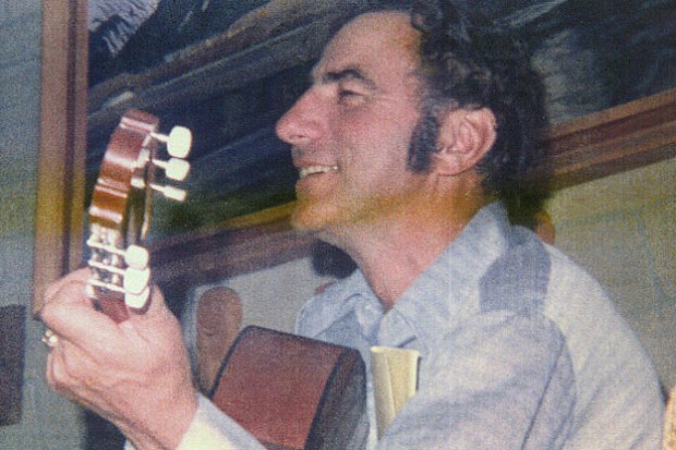 John Schnabel in His Early Life Playing Guitar