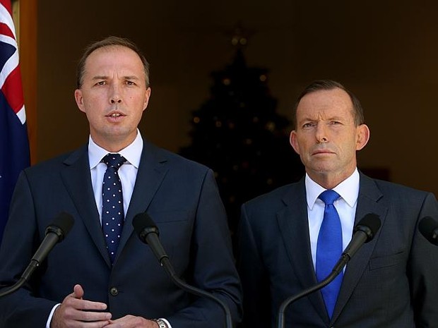 Peter Dutton With Tony Abbott