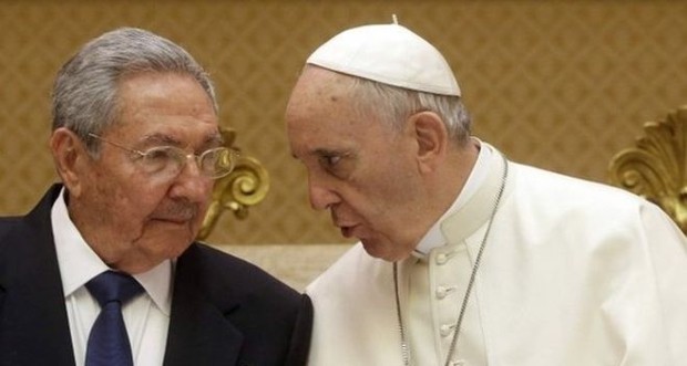 Raul Castro With Pope Francis