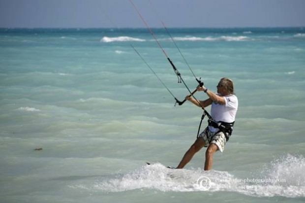 Richard Barson Parachute Surfing