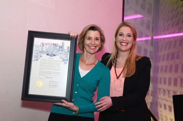 Sallie Krawcheck and Jennifer Roosth at the Ellevate launch
