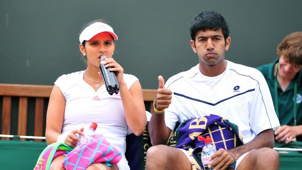 Indian Tennis stars Sania Mirza and Rohan Bopanna