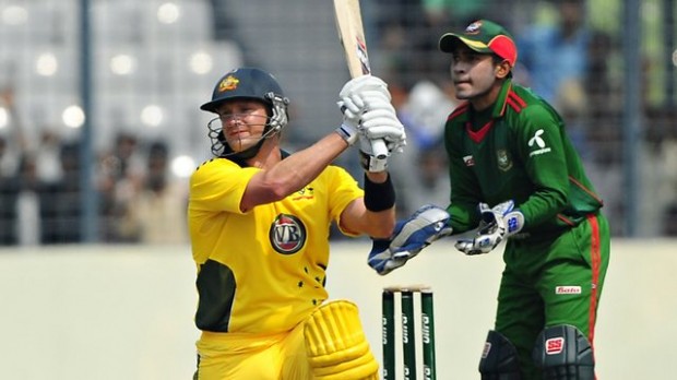 Shane Watson's Highscore in ODIS is 185, He Made Against Bangaldesh in Just 96 Balls with 15 Fours and 15 Sixes