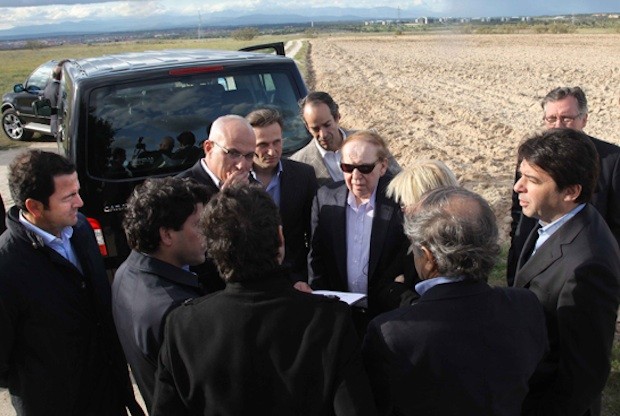 Sheldon Adelson during his visit to Spain