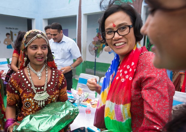 Sri Mulyani Indrawati During Her Visit in India