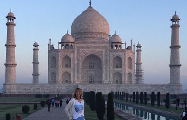 Steffi Graf at Taj Mahal