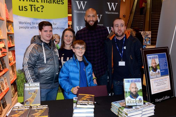 Tim with his fans at his book signing