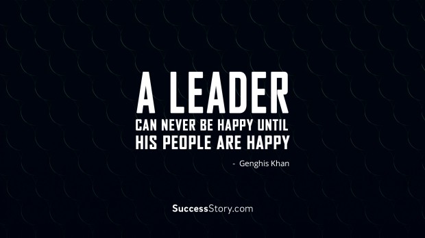 A leader can