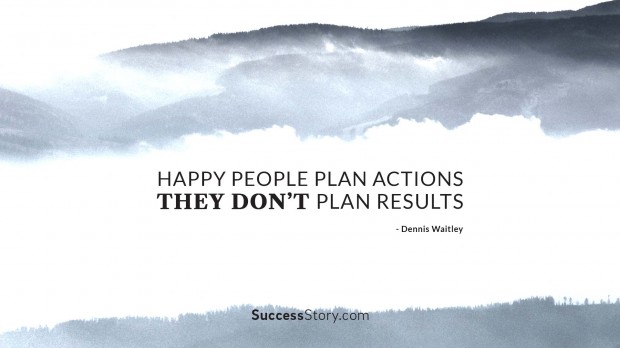 Happy people plan actions, the