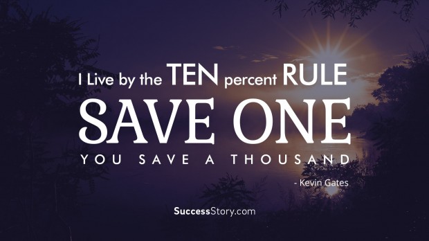 I live by the ten percent rule