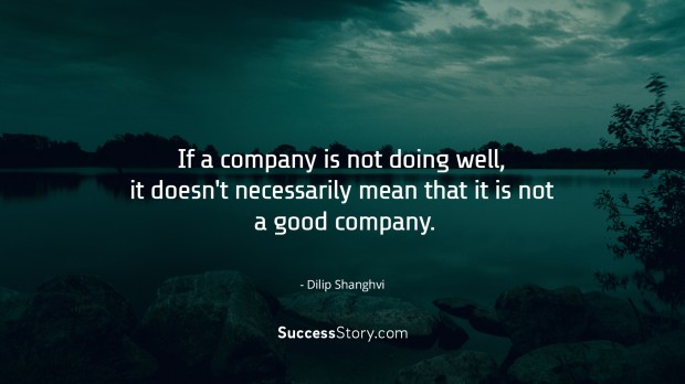 If a company is not doing