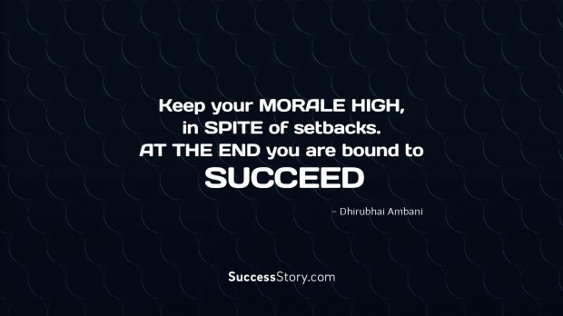 Keep your morale
