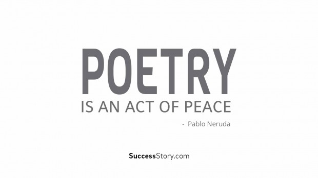 Poetry is an act of peace